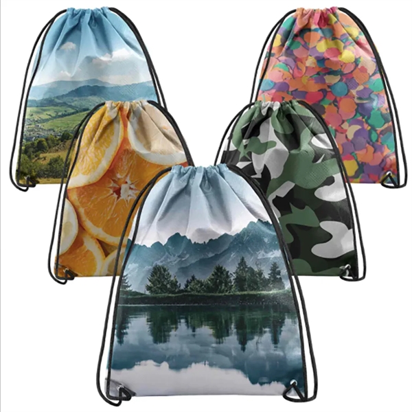 Dye Sublimation Drawstring Backpack - Dye Sublimation Drawstring Backpack - Image 0 of 0