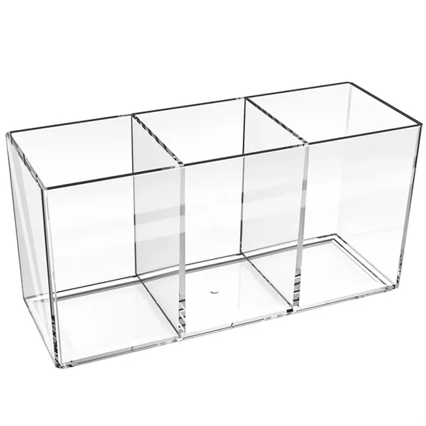 3 Compartments Acrylic Organizer - 3 Compartments Acrylic Organizer - Image 0 of 5