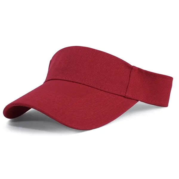 Custom Summer Solid Color Sport Empty Top Visor Cap - Custom Summer Solid Color Sport Empty Top Visor Cap - Image 5 of 7