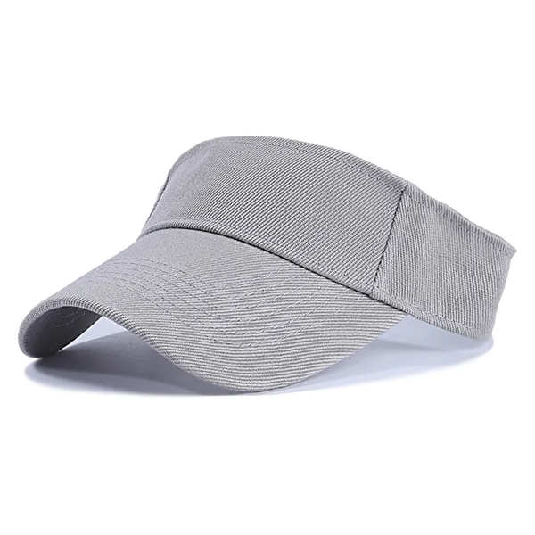 Custom Summer Solid Color Sport Empty Top Visor Cap - Custom Summer Solid Color Sport Empty Top Visor Cap - Image 6 of 7