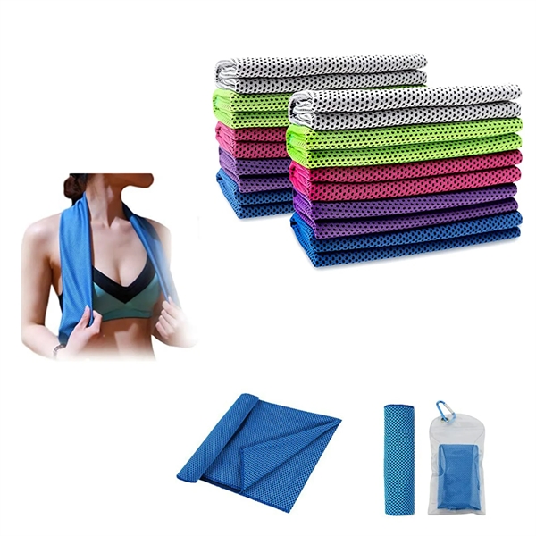 Quick Dry Cooling Sports Towel for Neck - Quick Dry Cooling Sports Towel for Neck - Image 1 of 5