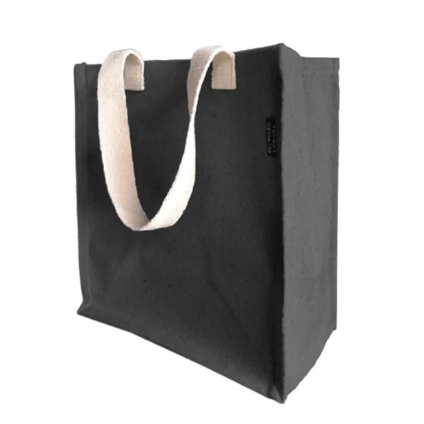 Recycled Canvas Trendy Shopper Tote Bag - Recycled Canvas Trendy Shopper Tote Bag - Image 1 of 24