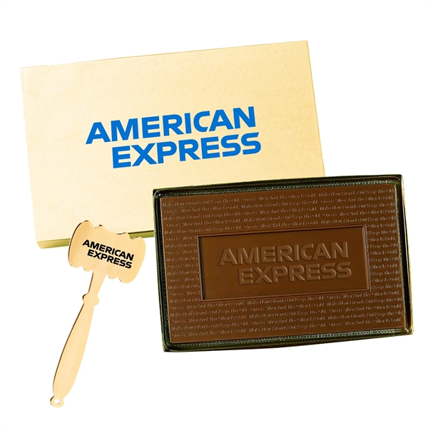 8 oz. Cutout Shape Custom Logo Molded Chocolate - 8 oz. Cutout Shape Custom Logo Molded Chocolate - Image 1 of 3