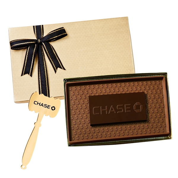 8 oz. Two Tone Chocolate Bar in Gift Box