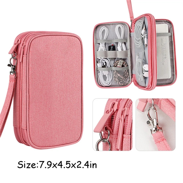 Travel Cable Organizer Pouch Electronic Accessories - Travel Cable Organizer Pouch Electronic Accessories - Image 1 of 4