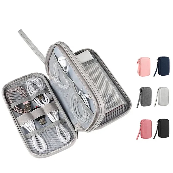 Travel Cable Organizer Pouch Electronic Accessories - Travel Cable Organizer Pouch Electronic Accessories - Image 2 of 4