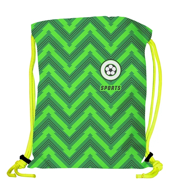 Super Double Sided Sublimated Drawstring Backpack - Super Double Sided Sublimated Drawstring Backpack - Image 2 of 23