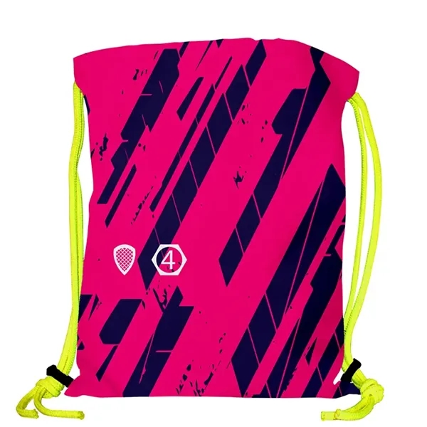 Super Double Sided Sublimated Drawstring Backpack - Super Double Sided Sublimated Drawstring Backpack - Image 4 of 23