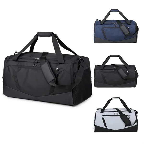 Sports Gym Duffel Bag with Shoe Compartment - Sports Gym Duffel Bag with Shoe Compartment - Image 0 of 4