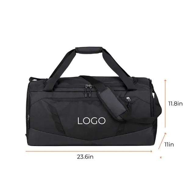 Sports Gym Duffel Bag with Shoe Compartment - Sports Gym Duffel Bag with Shoe Compartment - Image 1 of 4