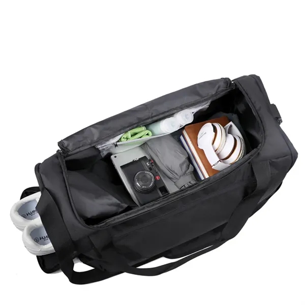 Sports Gym Duffel Bag with Shoe Compartment - Sports Gym Duffel Bag with Shoe Compartment - Image 4 of 4