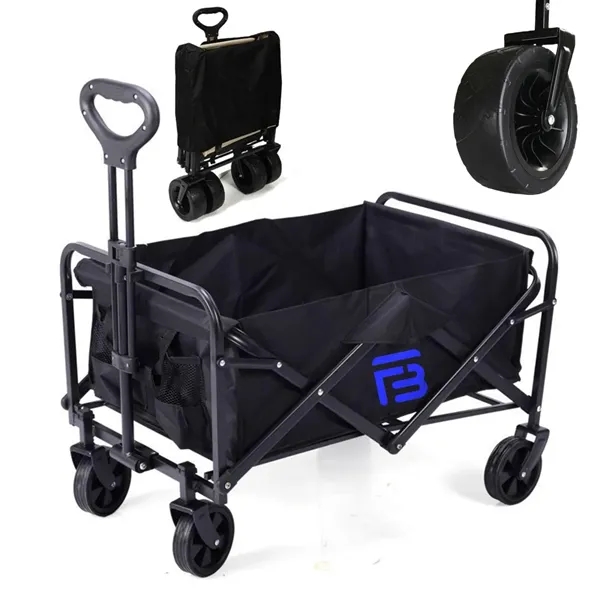 Folding Camping Trolley Shopping Wagon Hand Cart - Folding Camping Trolley Shopping Wagon Hand Cart - Image 0 of 9