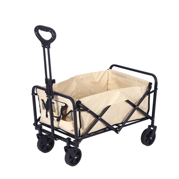 Folding Camping Trolley Shopping Wagon Hand Cart - Folding Camping Trolley Shopping Wagon Hand Cart - Image 6 of 9