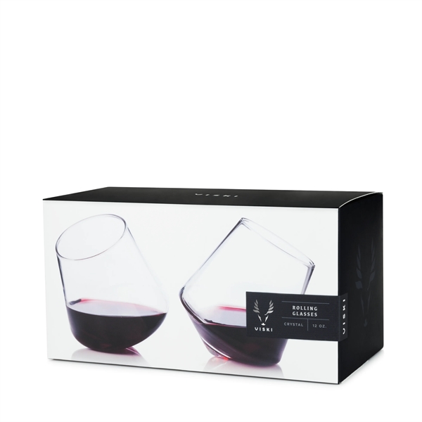 Viski® Rolling Crystal Wine Glass - Viski® Rolling Crystal Wine Glass - Image 3 of 11