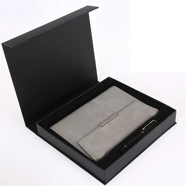 PU Business Hardcover Lined Notebook with Pen Gift Set - PU Business Hardcover Lined Notebook with Pen Gift Set - Image 0 of 4