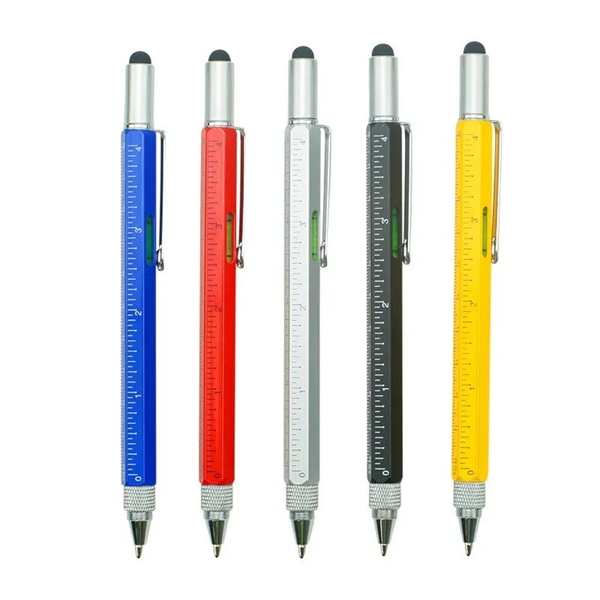 6 in 1 Tool with Ballpoint Pen - 6 in 1 Tool with Ballpoint Pen - Image 0 of 3