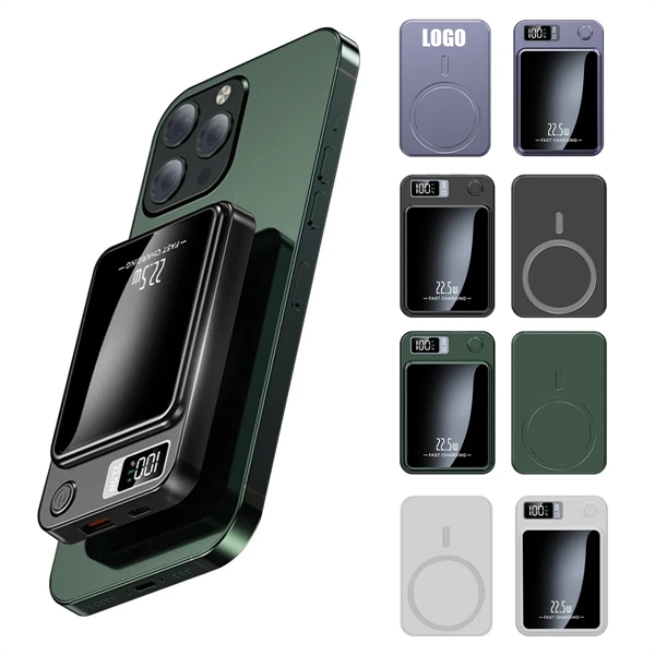 Magnetic Wireless Power Bank 10000mAh - Magnetic Wireless Power Bank 10000mAh - Image 0 of 4
