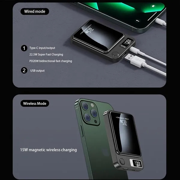 Magnetic Wireless Power Bank 10000mAh - Magnetic Wireless Power Bank 10000mAh - Image 3 of 4