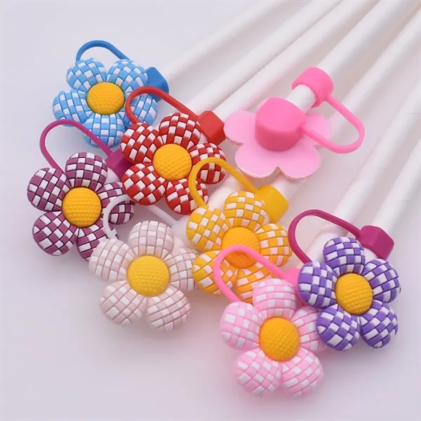 Straw Protective Sleeve 10 MM Flower Cap - Straw Protective Sleeve 10 MM Flower Cap - Image 3 of 13