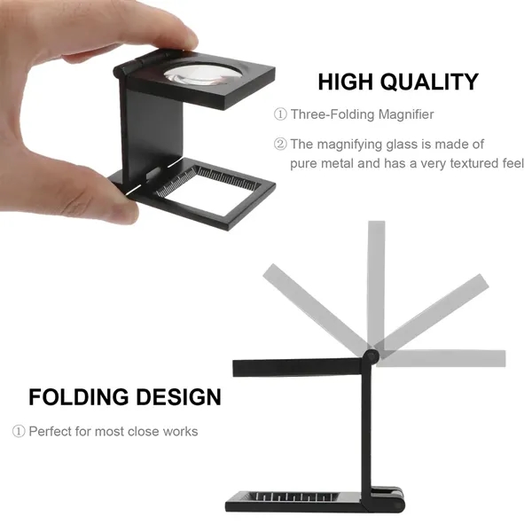 Three-Folding 10X Magnifying Glass - Three-Folding 10X Magnifying Glass - Image 3 of 5