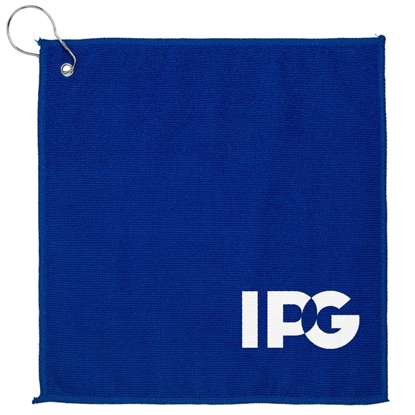 Spirit RPET Rally / Golf Towel with Carabiner - Spirit RPET Rally / Golf Towel with Carabiner - Image 1 of 7