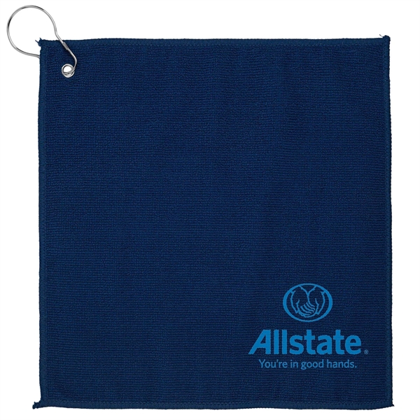 Spirit RPET Rally / Golf Towel with Carabiner - Spirit RPET Rally / Golf Towel with Carabiner - Image 3 of 7