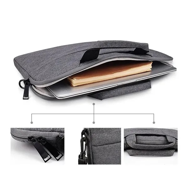 Jacquard Laptop Case with Shoulder Strap - Jacquard Laptop Case with Shoulder Strap - Image 3 of 7