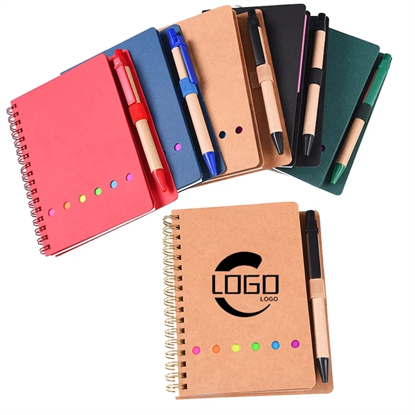 Recycled Kraft Paper Notebook With Pen - Recycled Kraft Paper Notebook With Pen - Image 0 of 2