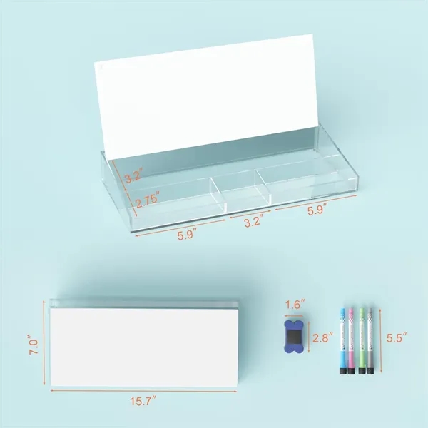 Desktop Whiteboard Dry-Erase-Board Computer Keyboard Stand - Desktop Whiteboard Dry-Erase-Board Computer Keyboard Stand - Image 1 of 4