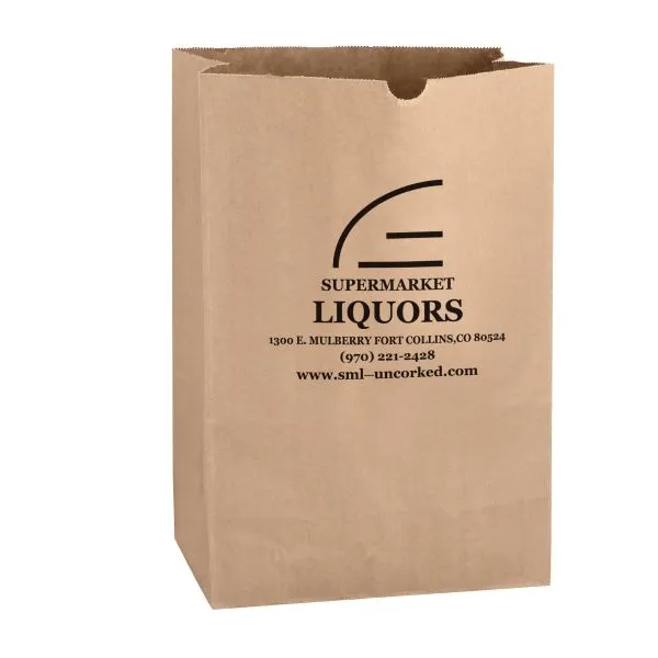 Lightweight 35# Natural Kraft 1/6 bbl. Large SOS Grocery Bag - Lightweight 35# Natural Kraft 1/6 bbl. Large SOS Grocery Bag - Image 0 of 1