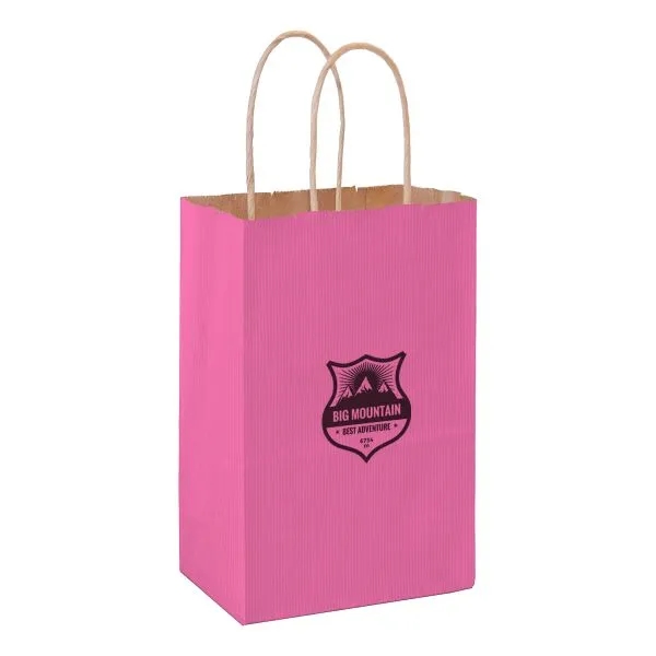 Matte Color Paper Shopper Bag - Flexo Ink - Matte Color Paper Shopper Bag - Flexo Ink - Image 6 of 19