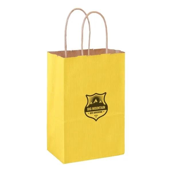 Matte Color Paper Shopper Bag - Flexo Ink - Matte Color Paper Shopper Bag - Flexo Ink - Image 4 of 19