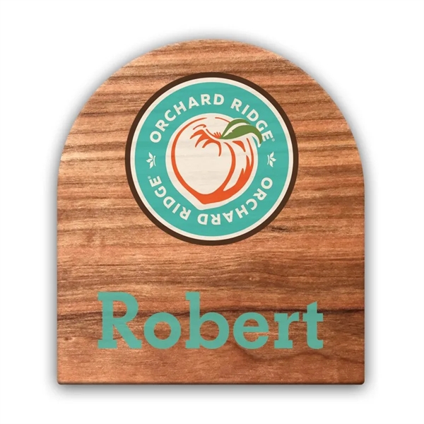 Wood Sublimated Badge - Wood Sublimated Badge - Image 1 of 1
