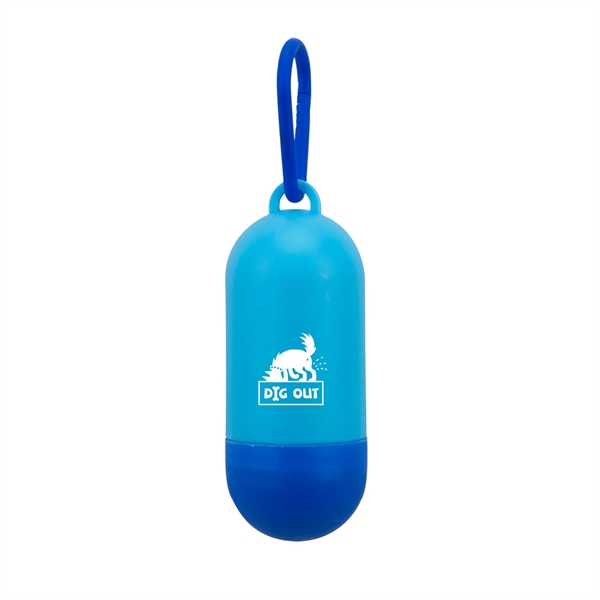 Bandoggies® Pill Shaped Poop Bag Holder with Starter Bags - Bandoggies® Pill Shaped Poop Bag Holder with Starter Bags - Image 3 of 7