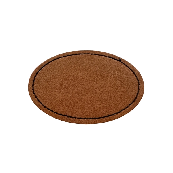 Oval Shaped Leatherette Patch - Oval Shaped Leatherette Patch - Image 0 of 4