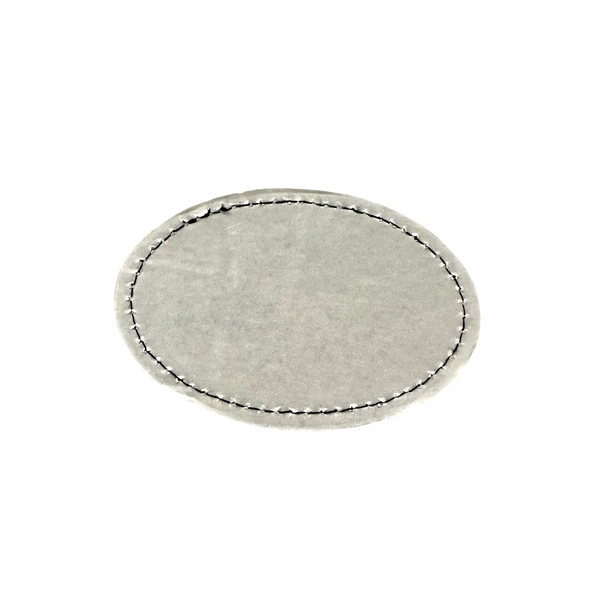 Oval Shaped Leatherette Patch - Oval Shaped Leatherette Patch - Image 3 of 4