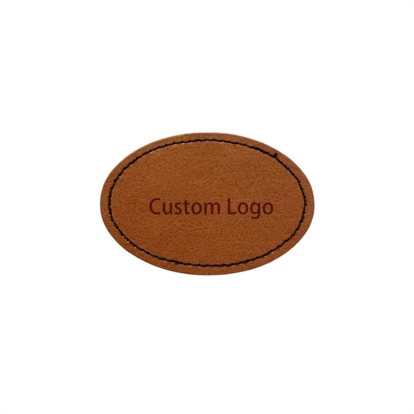 Oval Shaped Leatherette Patch - Oval Shaped Leatherette Patch - Image 4 of 4