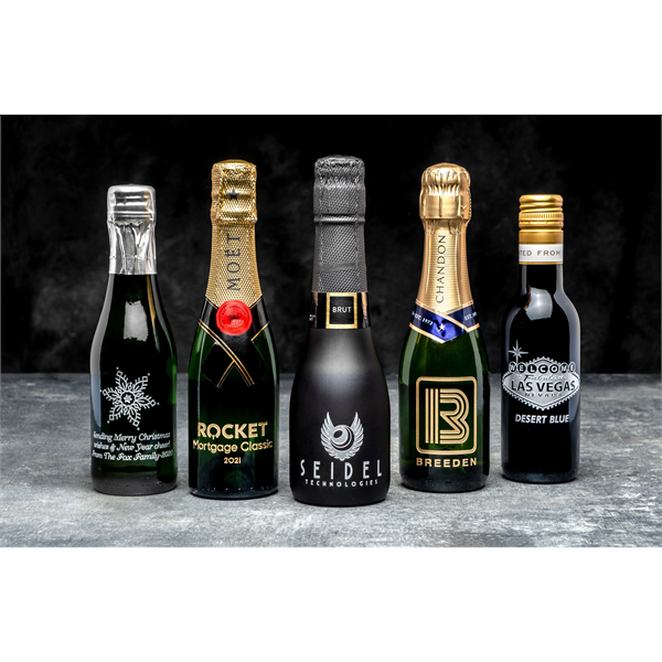 One-Color Custom Etch on Mini Wine of Choice - One-Color Custom Etch on Mini Wine of Choice - Image 0 of 1