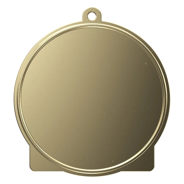 2" Bright Gold Cheerleader High Tech Medallion - 2" Bright Gold Cheerleader High Tech Medallion - Image 1 of 2