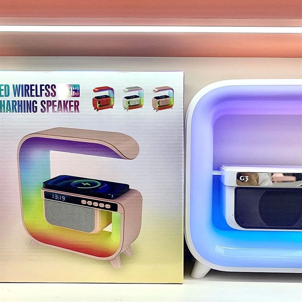 Portable Wireless Speaker with Phone Charger LED Lamp - Portable Wireless Speaker with Phone Charger LED Lamp - Image 3 of 3