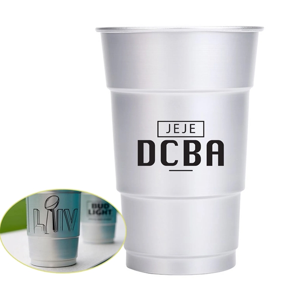 16oz Aluminum Cup Reusable Party Drinkware - 16oz Aluminum Cup Reusable Party Drinkware - Image 1 of 1