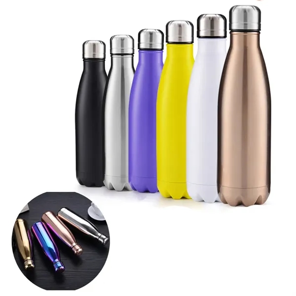 17Oz Stainless Steel Water Bottle - 17Oz Stainless Steel Water Bottle - Image 1 of 2
