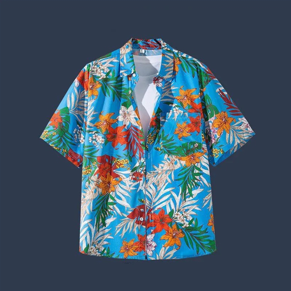 Customized Full Printing Hawaiian Men T Shirts - Customized Full Printing Hawaiian Men T Shirts - Image 0 of 1