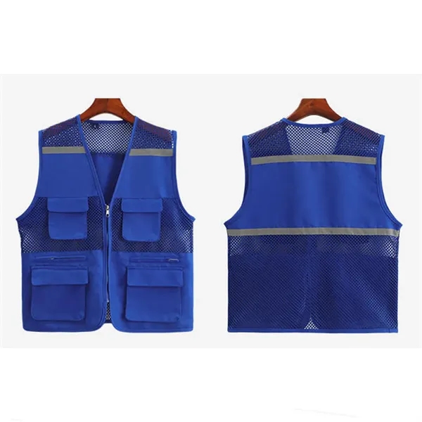 Reflective Safety Vest with Pouch - Reflective Safety Vest with Pouch - Image 2 of 2