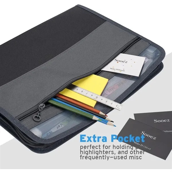 13 Pocket Expanding File Folder with Sticky Labels - 13 Pocket Expanding File Folder with Sticky Labels - Image 4 of 4