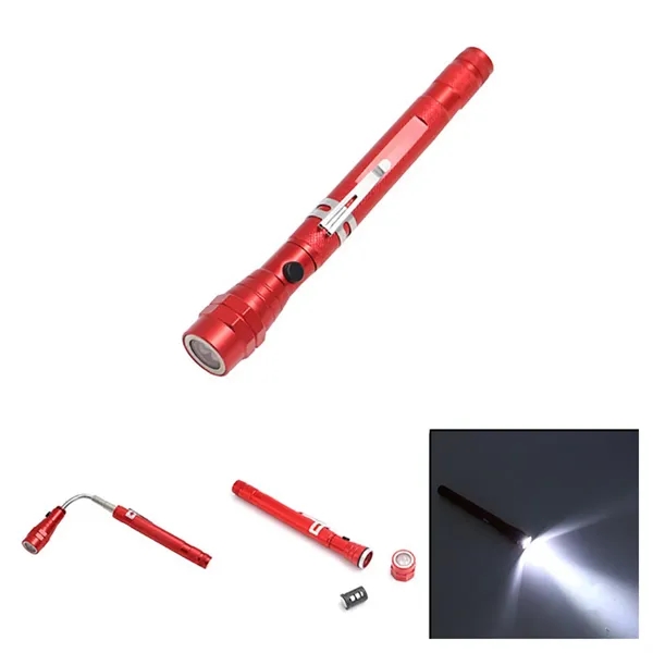 LED Telescopic Extensible Double Magnetic Flashlight - LED Telescopic Extensible Double Magnetic Flashlight - Image 1 of 3