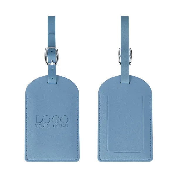 Vegan Leather Luggage Tags With Logo - Vegan Leather Luggage Tags With Logo - Image 5 of 27