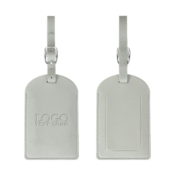 Vegan Leather Luggage Tags With Logo - Vegan Leather Luggage Tags With Logo - Image 7 of 27