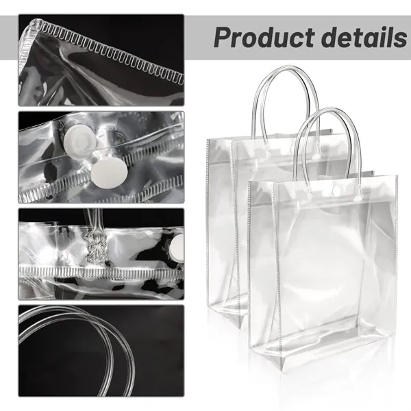 PVC Clear Gift Bags with Handle - PVC Clear Gift Bags with Handle - Image 1 of 6