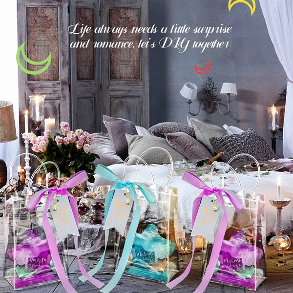 PVC Clear Gift Bags with Handle - PVC Clear Gift Bags with Handle - Image 2 of 6